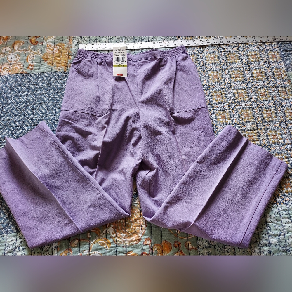 Alfred Dunner Purple Pants